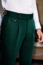 Men Green Formal Pants ~Pants for Men  Official Wedding Trouser ~  Pants ~ Men's Trousers, State fit Pants.webp