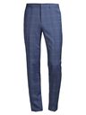 HUGO Hets Extra Slim-Fit Plaid Virgin Wool Pants in Blue - $ 198_00.webp